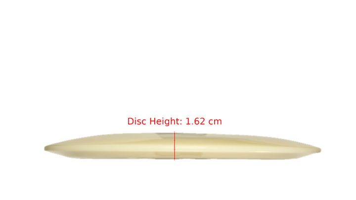 Pie Pan Discs Pie Pan Stamp Cherry Grunt (retooled) Fairway Driver Profile View