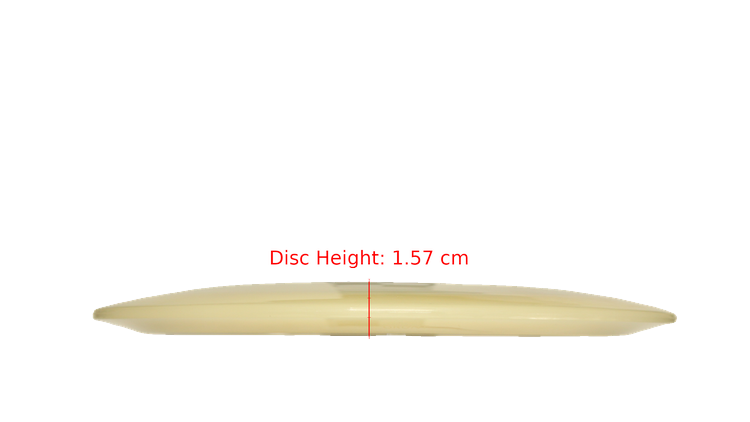 Pie Pan Discs Pie Pan Stamp Cherry Grunt (retooled) Fairway Driver Profile View