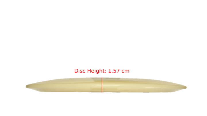 Pie Pan Discs Pie Pan Stamp Cherry Grunt (retooled) Fairway Driver Profile View