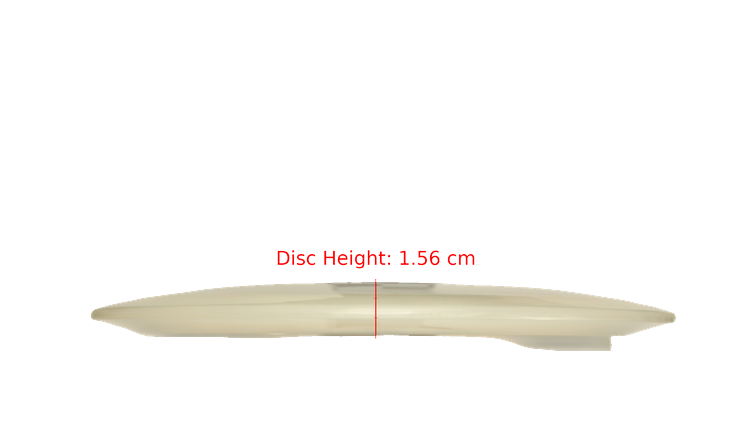 Pie Pan Discs Pie Pan Stamp Cherry Grunt (retooled) Fairway Driver Profile View