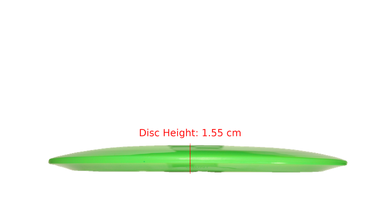 Pie Pan Discs Pie Pan Stamp Cherry Grunt (retooled) Fairway Driver Profile View