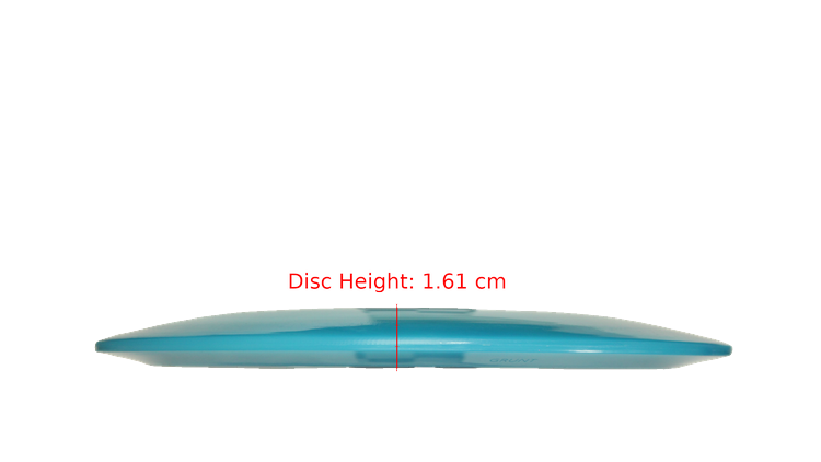 Pie Pan Discs Pie Pan Stamp Cherry Grunt (retooled) Fairway Driver Profile View