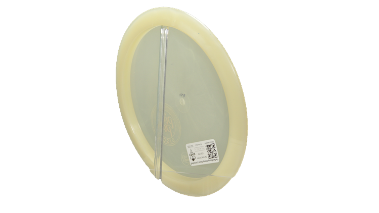 Pie Pan Discs Pie Pan Stamp Cherry Grunt (retooled) Fairway Driver Back View