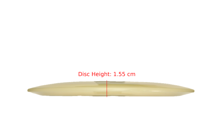 Pie Pan Discs Pie Pan Stamp Cherry Grunt (retooled) Fairway Driver Profile View