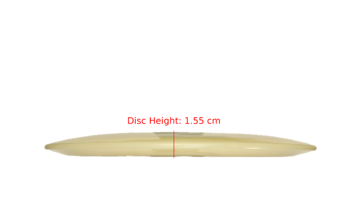 Pie Pan Discs Pie Pan Stamp Cherry Grunt (retooled) Fairway Driver Profile View