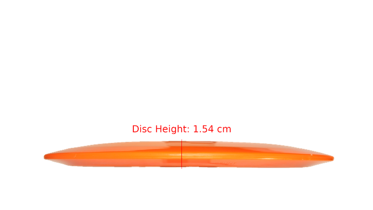 Pie Pan Discs Pie Pan Stamp Cherry Grunt (retooled) Fairway Driver Profile View
