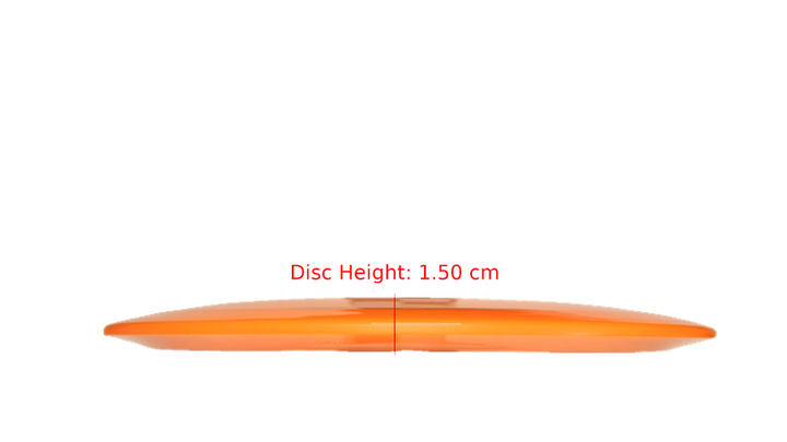 Pie Pan Discs Pie Pan Stamp Cherry Grunt (retooled) Fairway Driver Profile View