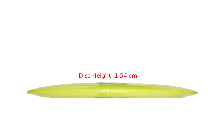 Pie Pan Discs Pie Pan Stamp Cherry Grunt (retooled) Fairway Driver Profile View