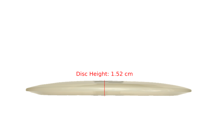 Pie Pan Discs Pie Pan Stamp Cherry Grunt (retooled) Fairway Driver Profile View
