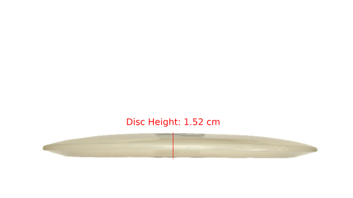 Pie Pan Discs Pie Pan Stamp Cherry Grunt (retooled) Fairway Driver Profile View