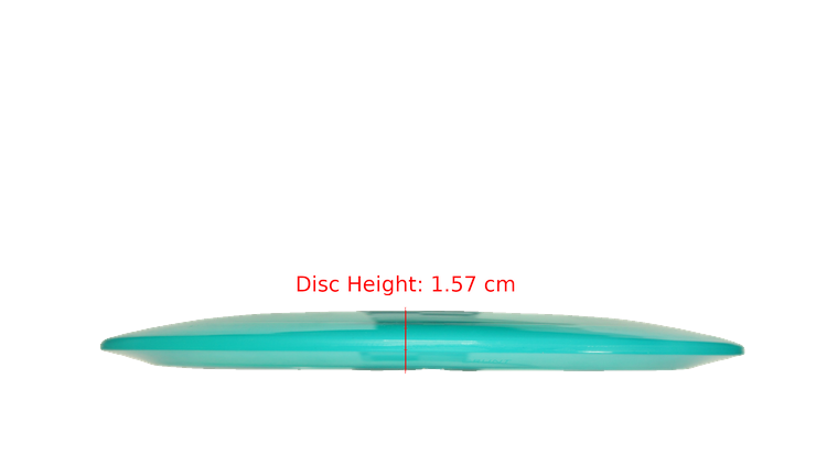 Pie Pan Discs Pie Pan Stamp Cherry Grunt (retooled) Fairway Driver Profile View