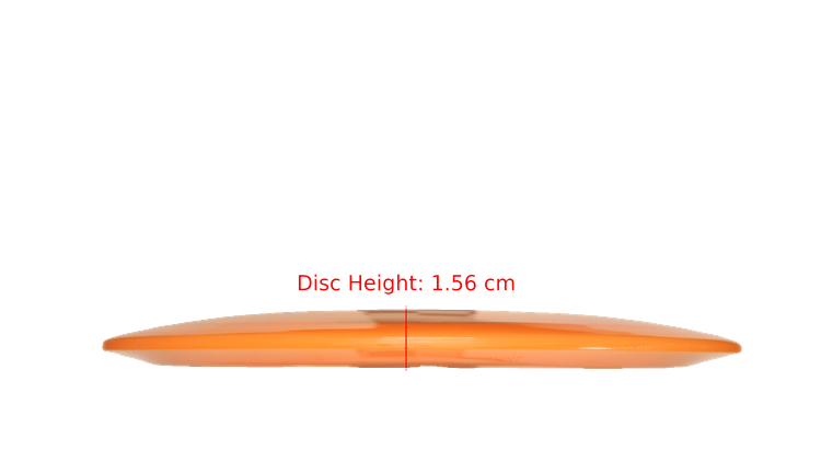 Pie Pan Discs Pie Pan Stamp Cherry Grunt (retooled) Fairway Driver Profile View