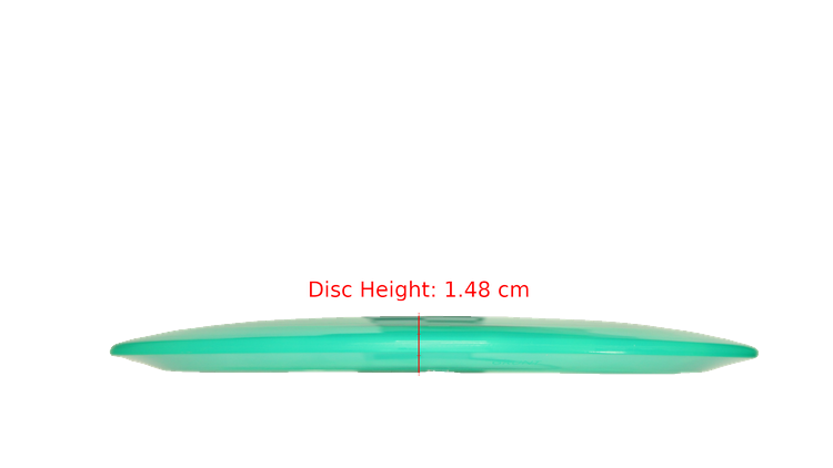 Pie Pan Discs Pie Pan Stamp Cherry Grunt (retooled) Fairway Driver Profile View