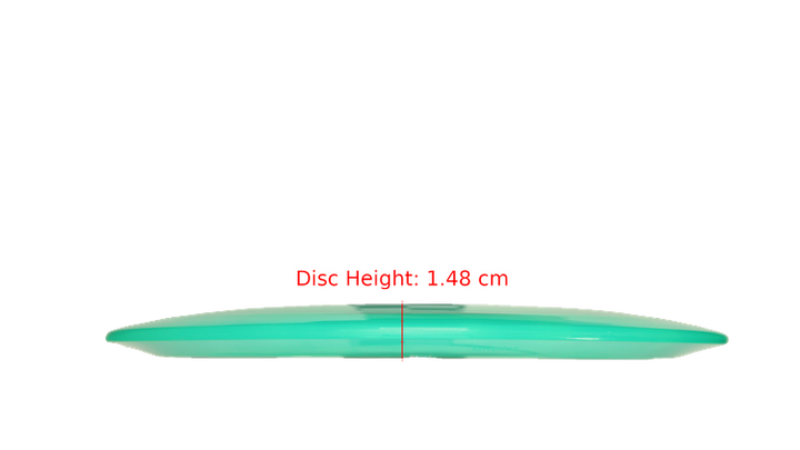 Pie Pan Discs Pie Pan Stamp Cherry Grunt (retooled) Fairway Driver Profile View