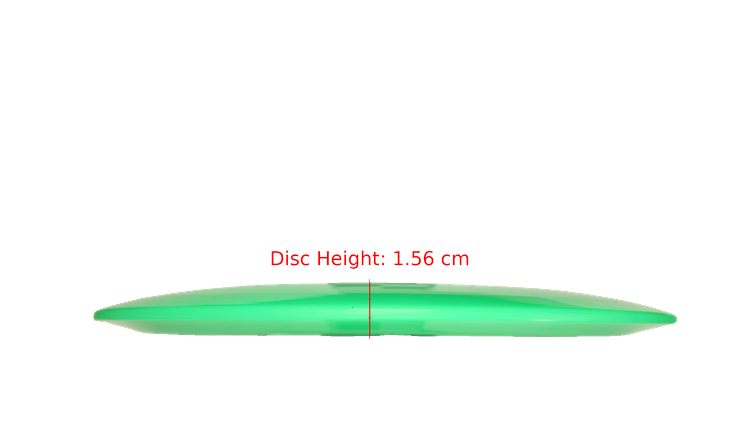 Pie Pan Discs Pie Pan Stamp Cherry Grunt (retooled) Fairway Driver Profile View