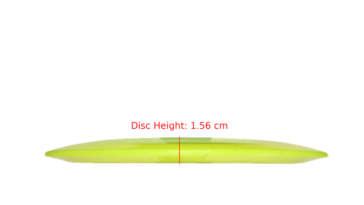 Pie Pan Discs Pie Pan Stamp Cherry Grunt (retooled) Fairway Driver Profile View