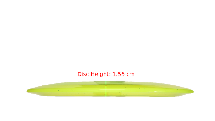 Pie Pan Discs Pie Pan Stamp Cherry Grunt (retooled) Fairway Driver Profile View