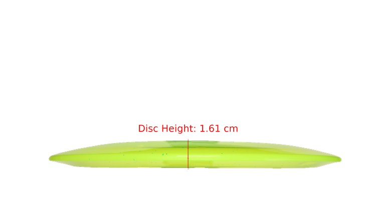 Pie Pan Discs Pie Pan Stamp Cherry Grunt (retooled) Fairway Driver Profile View