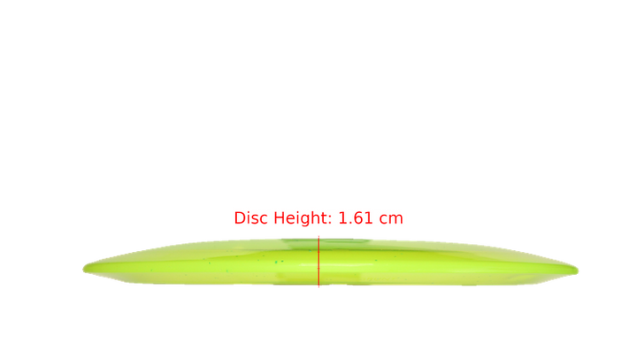 Pie Pan Discs Pie Pan Stamp Cherry Grunt (retooled) Fairway Driver Profile View