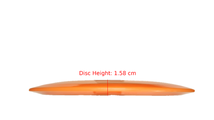 Pie Pan Discs Pie Pan Stamp Cherry Grunt (retooled) Fairway Driver Profile View