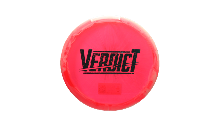 Dynamic Discs Glacial Lucid-Ice Orbit Verdict Midrange Front View