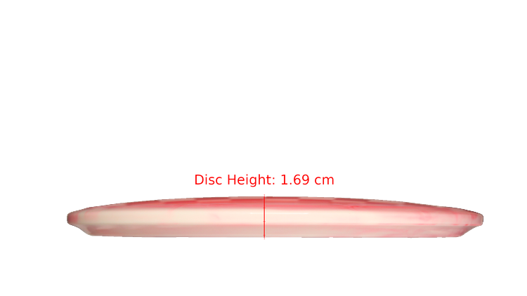 Dynamic Discs Glacial Lucid-Ice Orbit Verdict Midrange Profile View