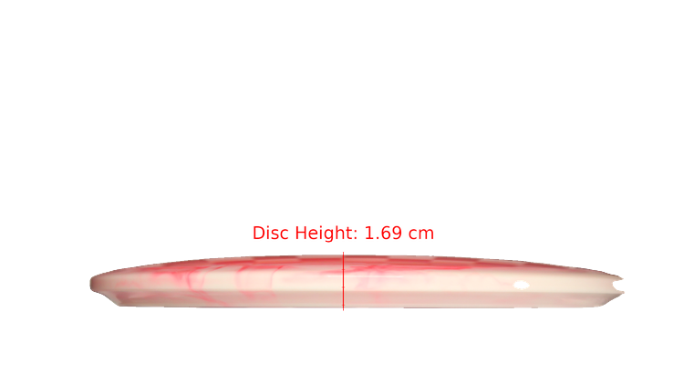 Dynamic Discs Glacial Lucid-Ice Orbit Verdict Midrange Profile View