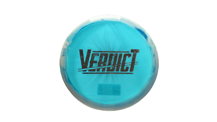 Dynamic Discs Glacial Lucid-Ice Orbit Verdict Midrange Front View