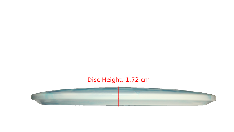 Dynamic Discs Glacial Lucid-Ice Orbit Verdict Midrange Profile View