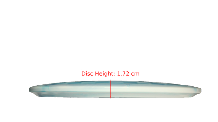 Dynamic Discs Glacial Lucid-Ice Orbit Verdict Midrange Profile View