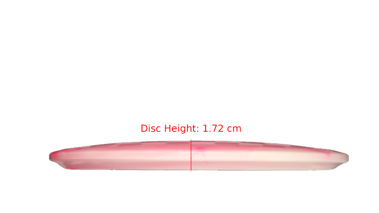 Dynamic Discs Glacial Lucid-Ice Orbit Verdict Midrange Profile View