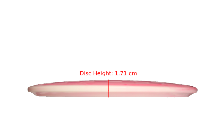 Dynamic Discs Glacial Lucid-Ice Orbit Verdict Midrange Profile View