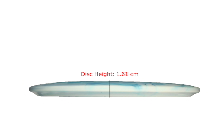 Dynamic Discs Glacial Lucid-Ice Orbit Verdict Midrange Profile View
