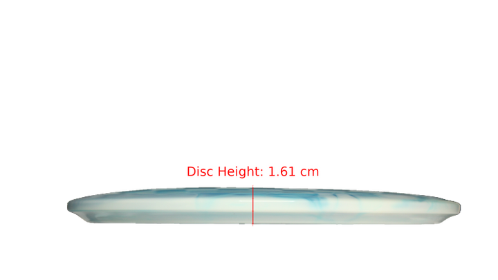Dynamic Discs Glacial Lucid-Ice Orbit Verdict Midrange Profile View