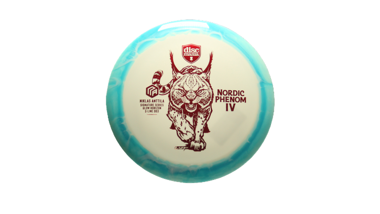 Discmania Nordic Phenom 4 Niklas Anttila Signature Series 2025 Glow Horizon S-Line DD3 Distance Driver Front View