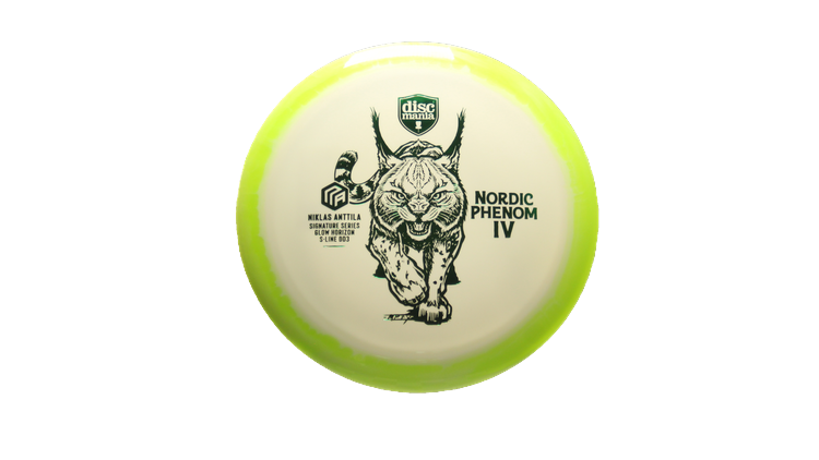 Discmania Nordic Phenom 4 Niklas Anttila Signature Series 2025 Glow Horizon S-Line DD3 Distance Driver Front View