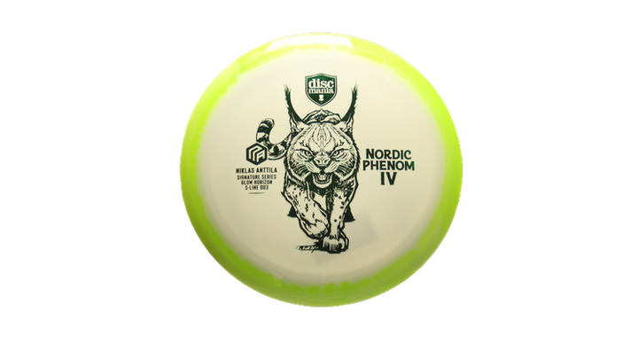 Discmania Nordic Phenom 4 Niklas Anttila Signature Series 2025 Glow Horizon S-Line DD3 Distance Driver Front View