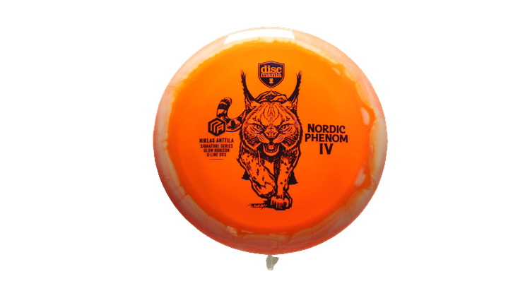 Discmania Nordic Phenom 4 Niklas Anttila Signature Series 2025 Glow Horizon S-Line DD3 Distance Driver Front View