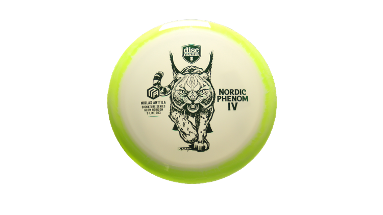 Discmania Nordic Phenom 4 Niklas Anttila Signature Series 2025 Glow Horizon S-Line DD3 Distance Driver Front View