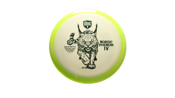 Discmania Nordic Phenom 4 Niklas Anttila Signature Series 2025 Glow Horizon S-Line DD3 Distance Driver Front View