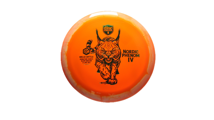 Discmania Nordic Phenom 4 Niklas Anttila Signature Series 2025 Glow Horizon S-Line DD3 Distance Driver Front View