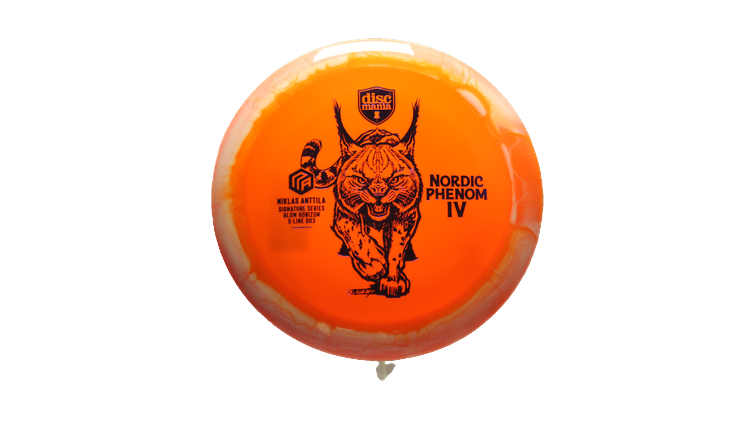 Discmania Nordic Phenom 4 Niklas Anttila Signature Series 2025 Glow Horizon S-Line DD3 Distance Driver Front View