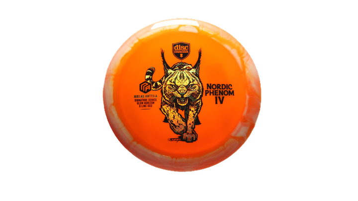 Discmania Nordic Phenom 4 Niklas Anttila Signature Series 2025 Triple Stamp Glow Horizon S-Line DD3 Distance Driver Front View