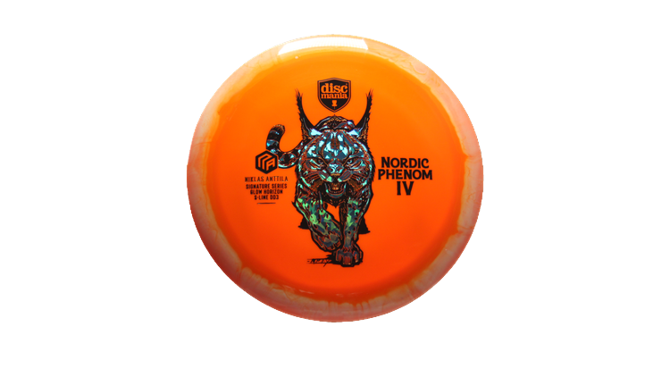 Discmania Nordic Phenom 4 Niklas Anttila Signature Series 2025 Triple Stamp Glow Horizon S-Line DD3 Distance Driver Front View