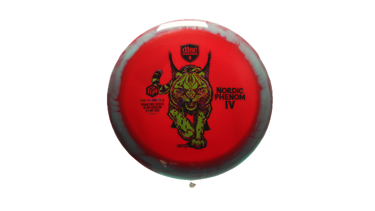 Discmania Nordic Phenom 4 Niklas Anttila Signature Series 2025 Triple Stamp Glow Horizon S-Line DD3 Distance Driver Front View