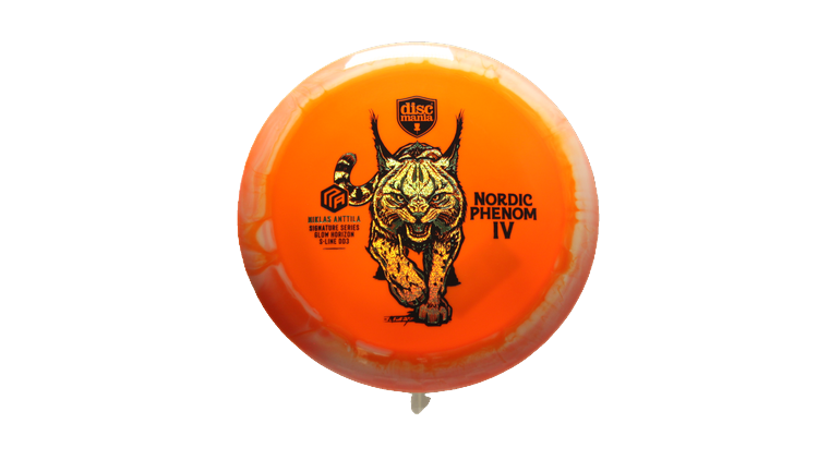 Discmania Nordic Phenom 4 Niklas Anttila Signature Series 2025 Triple Stamp Glow Horizon S-Line DD3 Distance Driver Front View