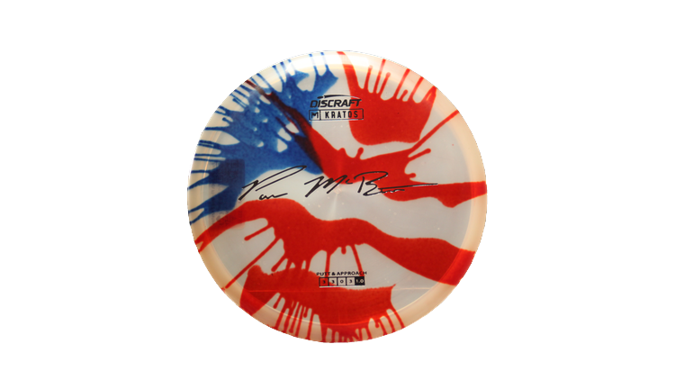Discraft Paul McBeth Fly Dye Z Kratos Putter Front View