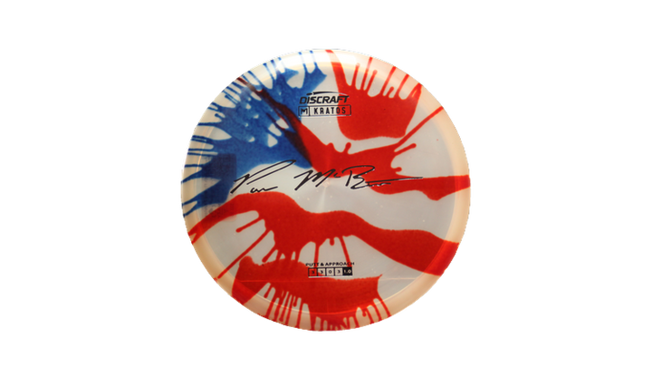 Discraft Paul McBeth Fly Dye Z Kratos Putter Front View