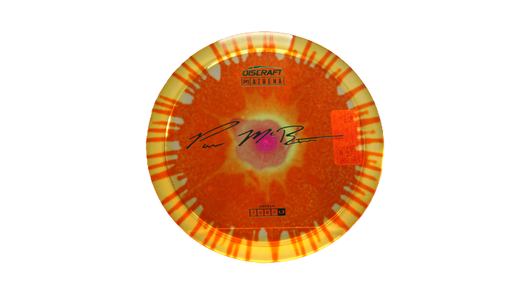 Discraft Paul McBeth Fly Dye Z Athena Fairway Driver Front View
