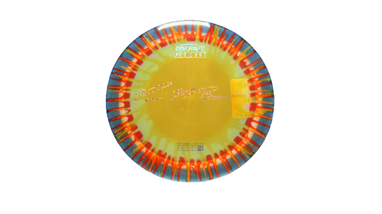 Discraft Paul McBeth Fly Dye Z Zeus Distance Driver Front View